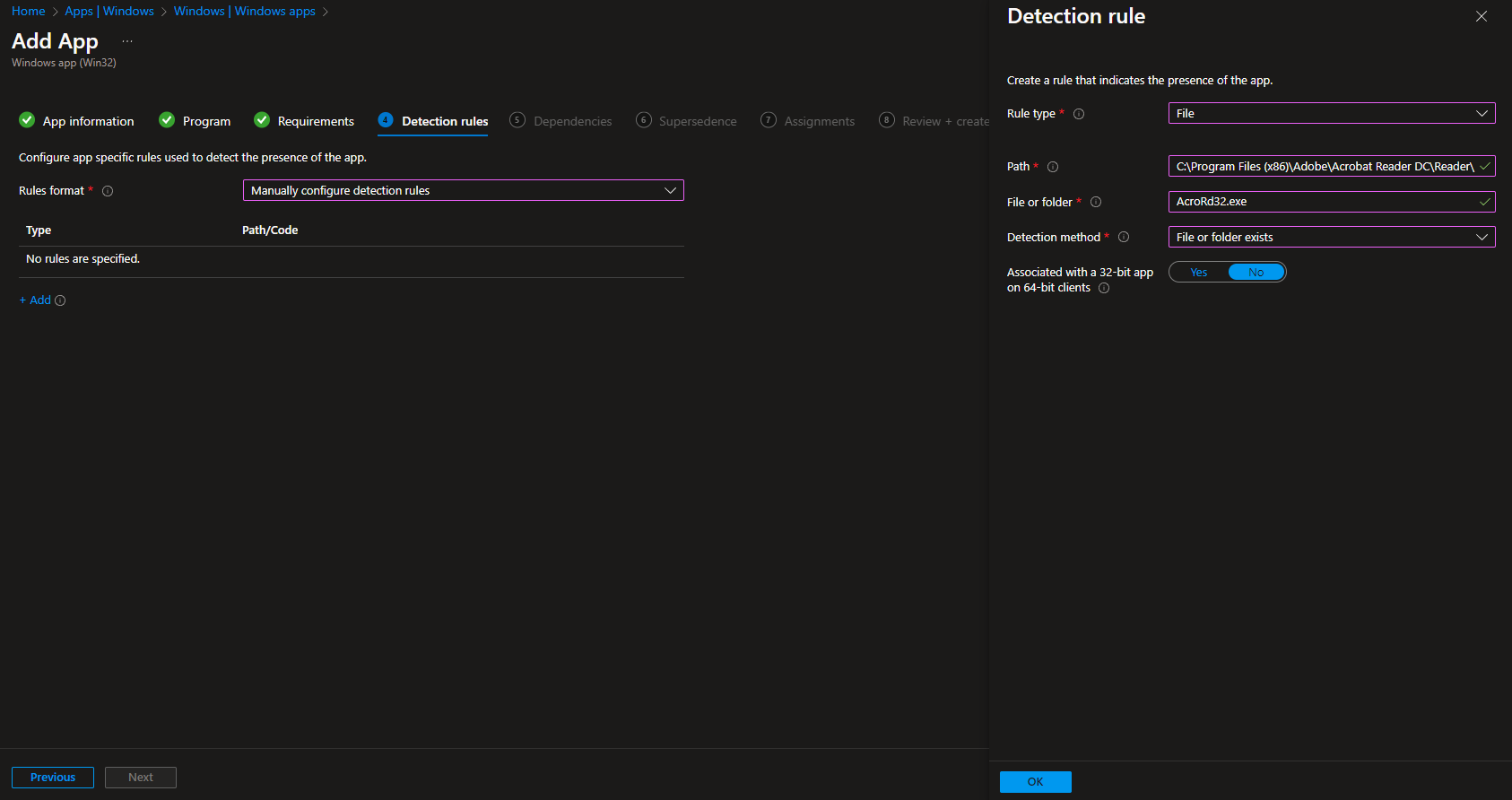 Review and create the application deployment